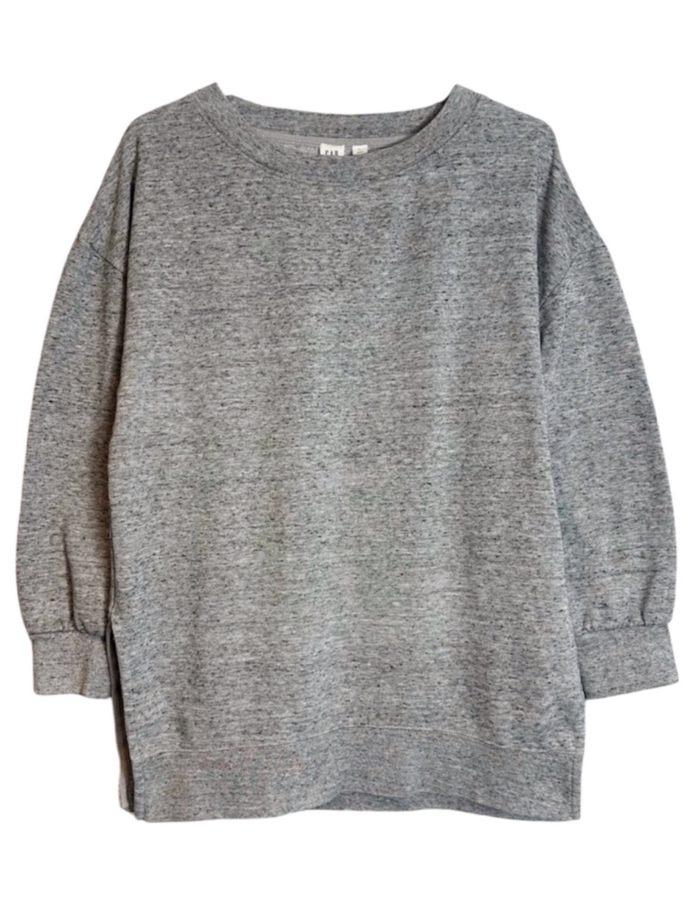 GAP Static Heather Grey Pullover Sweatshirt